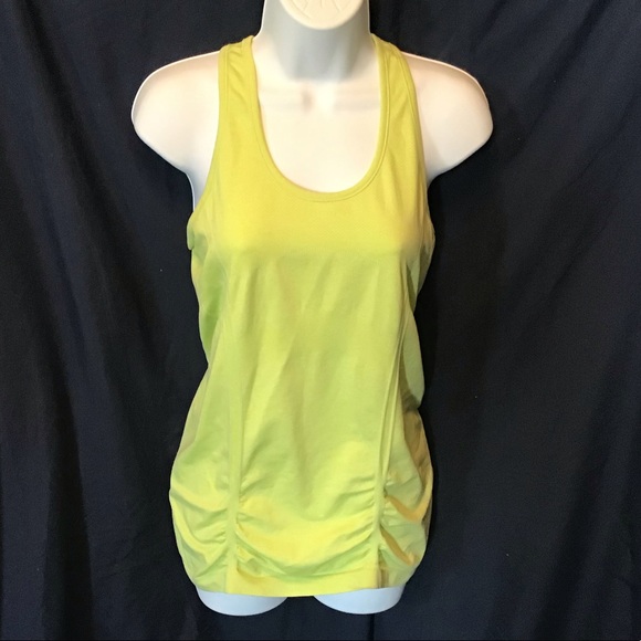 Athleta yellow seamless tank, EUC, cinched sides - Picture 1 of 8